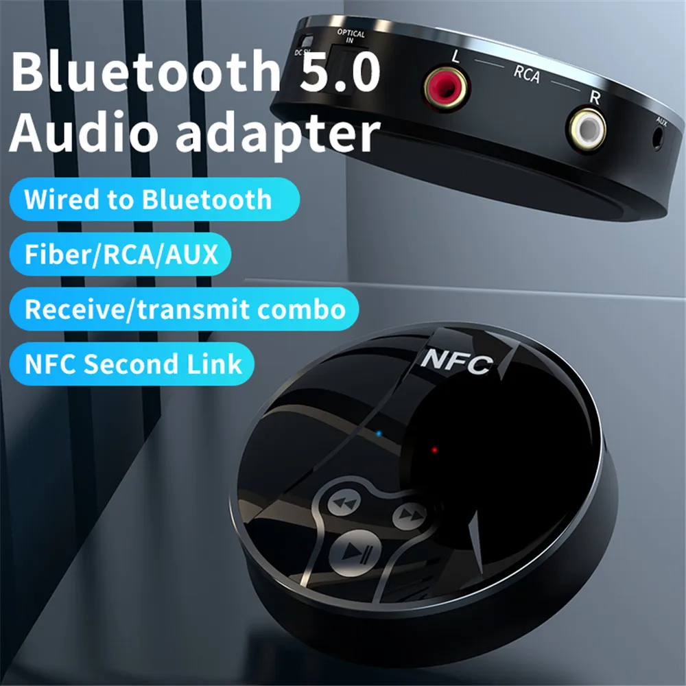 Фото Kebidu NFC зондирование Нулевая задержка HD стерео звуковой адаптер BT-18 Bluetooth 5 0 аудио