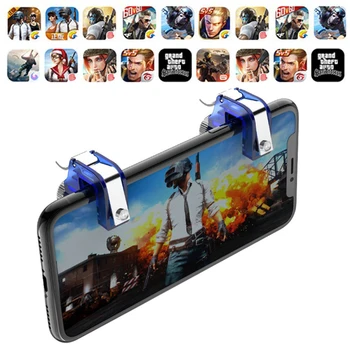 Phone Gaming Joystick Trigger for PUBG Mobile Gamepad Fire Button Aim Key L1 R1 Shooter Pubg Controller For iPhone Android
Phone Gaming Joystick Trigger for PUBG Mobile Gamepad Fire Button Aim Key L1 R1 Shooter Pubg Controller For iPhone Android