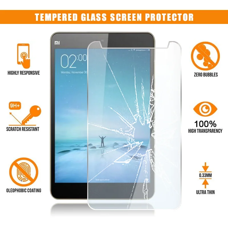 For Xiaomi Mi Pad 2 Tablet Tempered Glass Screen Protector 9H Premium Scratch Resistant Anti-fingerprint HD Clear Film Cover
For Xiaomi Mi Pad 2 Tablet Tempered Glass Screen Protector 9H Premium Scratch Resistant Anti-fingerprint HD Clear Film Cover