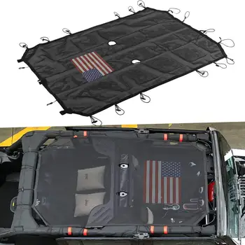 for Jeep Wrangler JK JKU Mesh Shade Top Cover UV Protection Sunshade Net Roofs 4-Door Models (American Flag)
for Jeep Wrangler JK JKU Mesh Shade Top Cover UV Protection Sunshade Net Roofs 4-Door Models (American Flag)