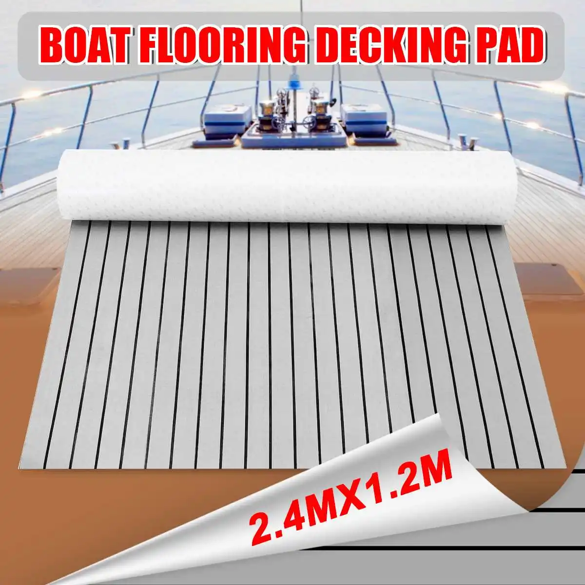 Self Adhesive EVA Foam Teak Sheet Teak Boat Decking Car Boat Yacht Synthetic Teak Flooring Floor Mat Pad Grey 1200mmx2400mm
Self Adhesive EVA Foam Teak Sheet Teak Boat Decking Car Boat Yacht Synthetic Teak Flooring Floor Mat Pad Grey 1200mmx2400mm