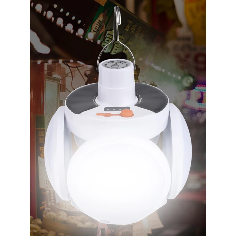 4 LED solar rechargeable light outdoor tent camping light strong light 5-speed dimmable portable emergency light night light
4 LED solar rechargeable light outdoor tent camping light strong light 5-speed dimmable portable emergency light night light