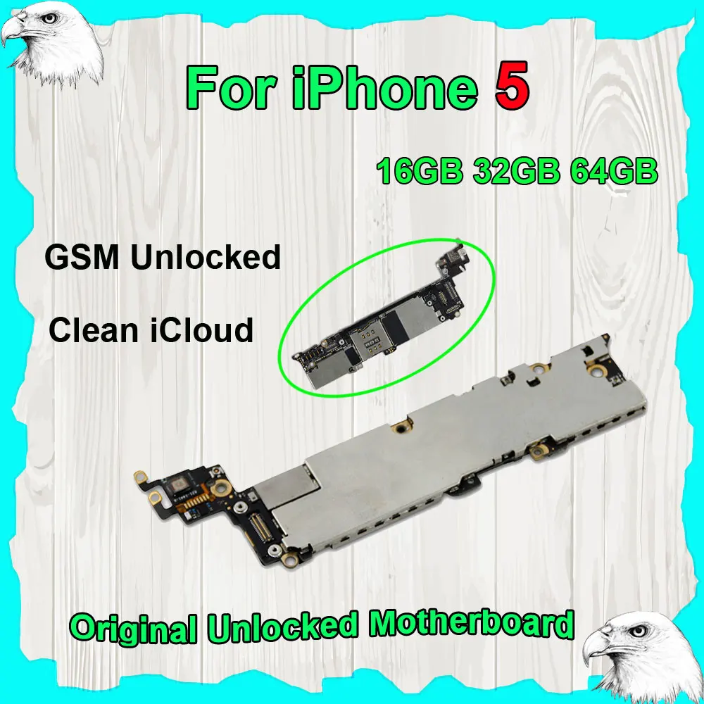 For iPhone 5 Original Motherboard 16GB 32GB 64GB Mainboard Main Logic Board GSM Factory iCloud Unlocked IOS Full Working No Lock
For iPhone 5 Original Motherboard 16GB 32GB 64GB Mainboard Main Logic Board GSM Factory iCloud Unlocked IOS Full Working No Lock