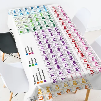 New Arrive 1.37x1.83 M Thermal Transfer Polyester Element Periodic Table Square Tablecloth Non-fading Decorative Tablecloth
New Arrive 1.37x1.83 M Thermal Transfer Polyester Element Periodic Table Square Tablecloth Non-fading Decorative Tablecloth