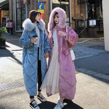 X-Long Parka Winter Korean Clothes Women Gold Velvet Wadded Jacket Women's Hooded With Fur Collar Warm Plus Size Overcoat f1836
X-Long Parka Winter Korean Clothes Women Gold Velvet Wadded Jacket Women's Hooded With Fur Collar Warm Plus Size Overcoat f1836