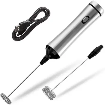 USB Multifunction Stainless Steel Two Speeds Chargeable Double Spring Whisk Electric Milk Frother Egg Beater Handheld Mixer
USB Multifunction Stainless Steel Two Speeds Chargeable Double Spring Whisk Electric Milk Frother Egg Beater Handheld Mixer