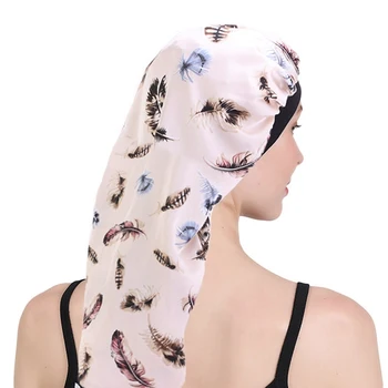 Hair Care Cap Simulation Silk Long Tube Night Sleep Hat Long Tail Beauty Salon For Ladies Home Fashion New Headwear Print
Hair Care Cap Simulation Silk Long Tube Night Sleep Hat Long Tail Beauty Salon For Ladies Home Fashion New Headwear Print