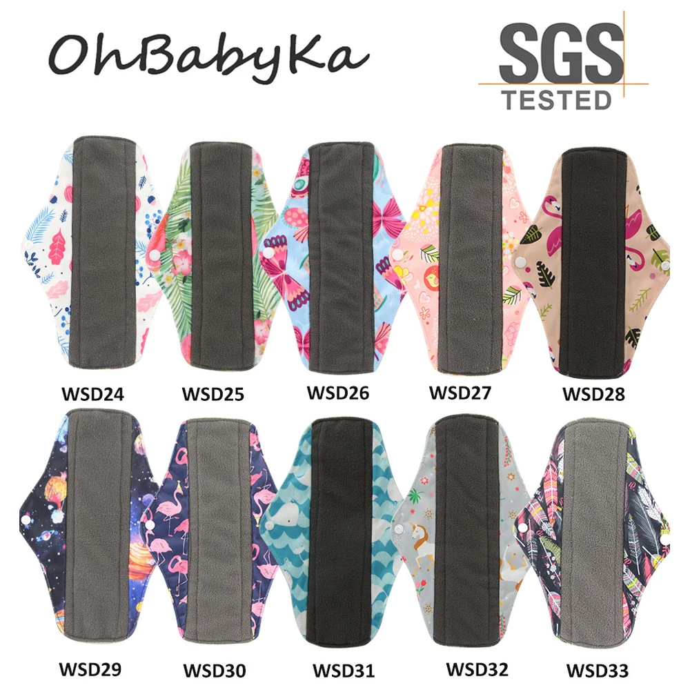 10PCS Women Menstrual Pads Reusable Sanitary Napkin Absorbent Reusable Charcoal Bamboo Menstrual Pads Washable Sanitary Towel
10PCS Women Menstrual Pads Reusable Sanitary Napkin Absorbent Reusable Charcoal Bamboo Menstrual Pads Washable Sanitary Towel