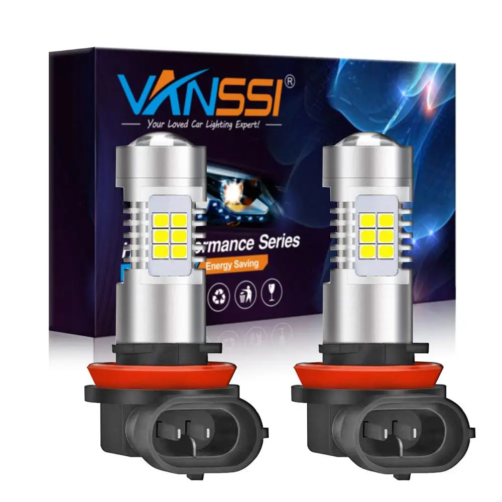 VANSSI 2 шт. H8 H11 H16 светодиодный ные лампы HB4 9006 H10 9145 противотумансветильник фары 21ex