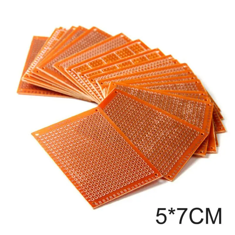 10/20Pcs high quatity!! new Prototype Paper Copper PCB Universal Experiment Matrix Circuit Board 5x7cm
10/20Pcs high quatity!! new Prototype Paper Copper PCB Universal Experiment Matrix Circuit Board 5x7cm