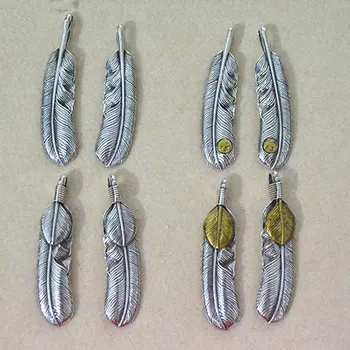 Takahashi Kagura Goro's Handmade Creative Sterling Silver 925 Gold Feather Necklace Personality Trend Retro Thai Silver Pendant
Takahashi Kagura Goro's Handmade Creative Sterling Silver 925 Gold Feather Necklace Personality Trend Retro Thai Silver Pendant