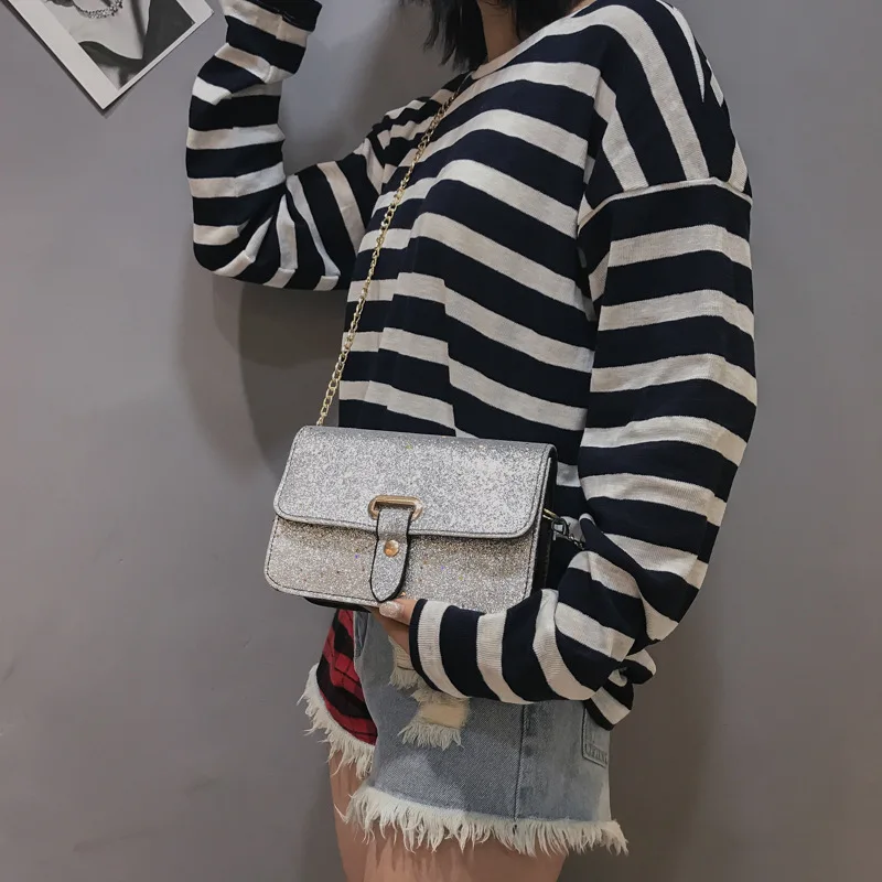 Bag Women's 2018 New Style Fashion Korean-style Versatile Sequin Oblique Bag INS Super Fire GIRL'S One-Shoulder Bag
Bag Women's 2018 New Style Fashion Korean-style Versatile Sequin Oblique Bag INS Super Fire GIRL'S One-Shoulder Bag