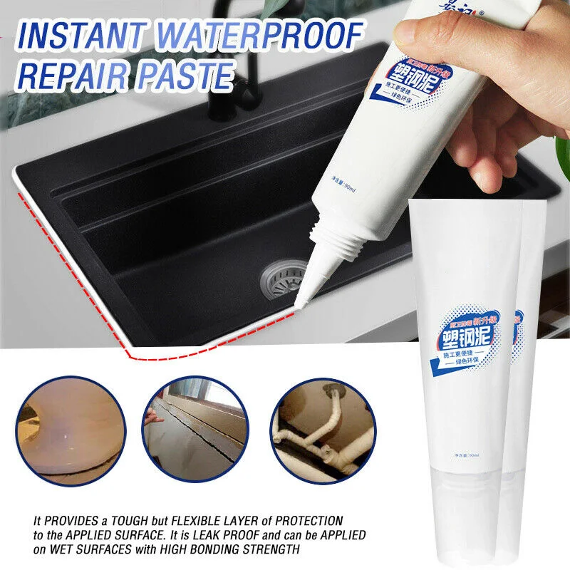 Instant Waterproof Repair Paste Multifunction for All Construction Materials 90ml DAG-ship
Instant Waterproof Repair Paste Multifunction for All Construction Materials 90ml DAG-ship
