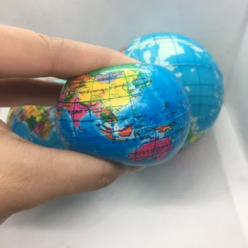 1pcs 63mm Earth Ball Toys for Children Foam globe Anti Stress Relief World Map Ball Atlas Globe Palm Ball Planet 
1pcs 63mm Earth Ball Toys for Children Foam globe Anti Stress Relief World Map Ball Atlas Globe Palm Ball Planet