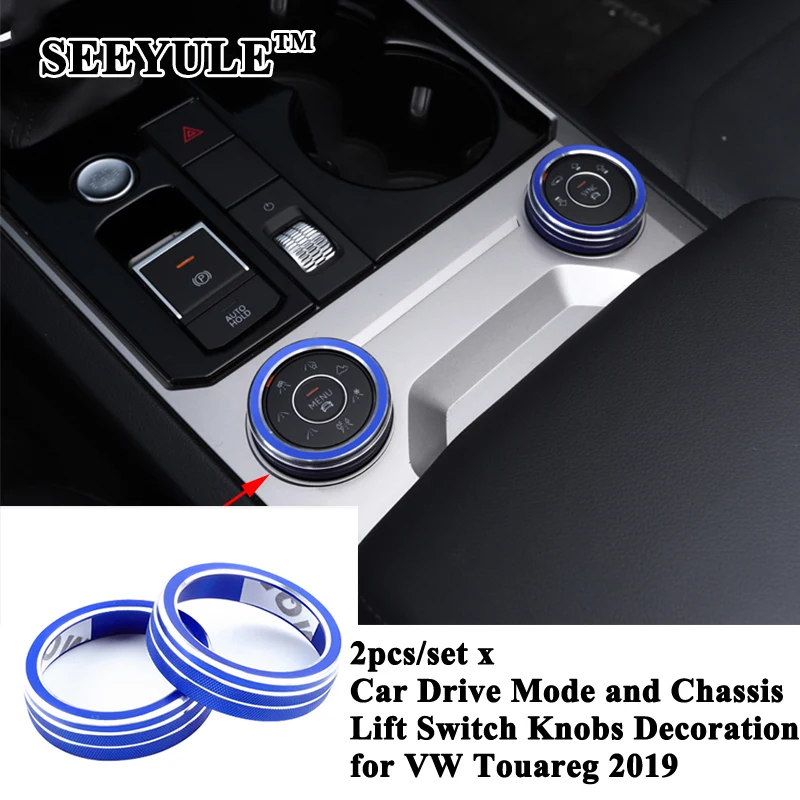 2pcs/set SEEYULE Car Center Console Drive Mode Chassis Lift Knob Decor Cover Accessories for VW Volkswagen Touareg 2019 2020
2pcs/set SEEYULE Car Center Console Drive Mode Chassis Lift Knob Decor Cover Accessories for VW Volkswagen Touareg 2019 2020