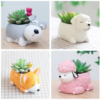 2020Creative Flower Pot Cartoon Dog Planter Puppy Resin Planters Pots For Flowers Flower Desktop Macetas Home Garden Decoration
2020Creative Flower Pot Cartoon Dog Planter Puppy Resin Planters Pots For Flowers Flower Desktop Macetas Home Garden Decoration