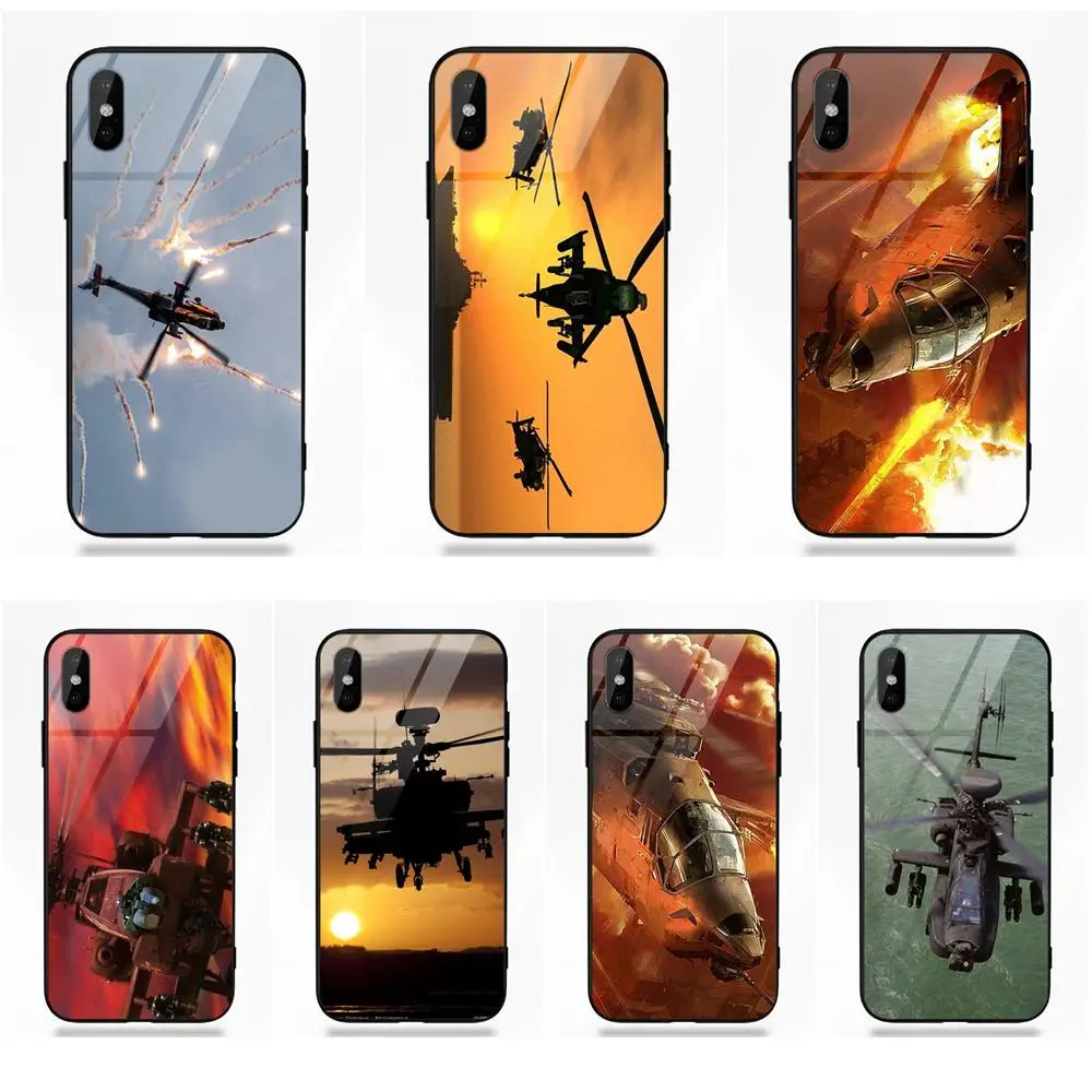 Silicone TPU Frame Tempered Glass Pattern For Apple iPhone X XS Max XR 5 5C 5S SE 6 6S 7 8 Plus Apache Helicopters At Sunset
Silicone TPU Frame Tempered Glass Pattern For Apple iPhone X XS Max XR 5 5C 5S SE 6 6S 7 8 Plus Apache Helicopters At Sunset