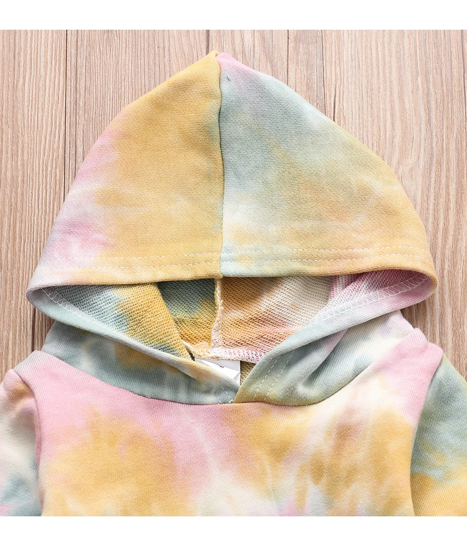 Newborn Infant Baby Boys Clothes Set Outfits Hoodies Pants Fashion Girls Clothing Cotton Tie Dye 2Pcs Toddler 2020 Autumn Winter