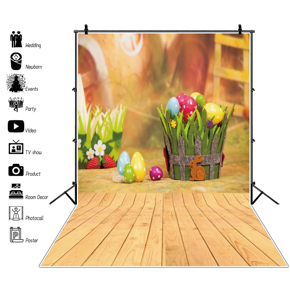 Laeacco Dreamy Colorful Spring Easter Eggs Bucket Flowers Wood Floor Sunny Party Baby Photo Background Photography Backdrops
Laeacco Dreamy Colorful Spring Easter Eggs Bucket Flowers Wood Floor Sunny Party Baby Photo Background Photography Backdrops