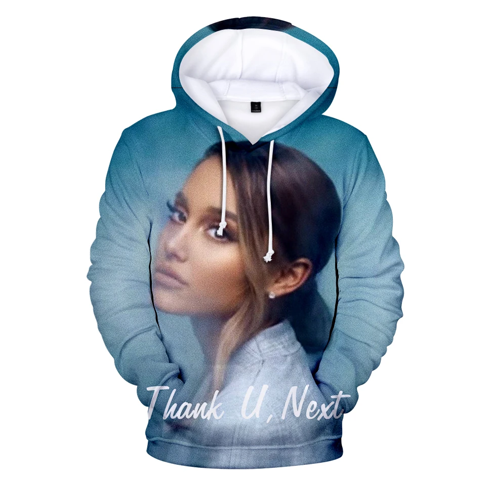 

2021 Ariana Grande 3D Custom Printed Hip Hop Hoody Hooded Sweatshirt Casual Harajuku Streetshirt Clothes Long Sleeve Hoodies