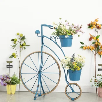 Country Retro Creative Hemp Rope Bicycle Shape Home Garden Flower Stand Frame Indoor Outdoor Patio Garden Balcony Window Frame 
Country Retro Creative Hemp Rope Bicycle Shape Home Garden Flower Stand Frame Indoor Outdoor Patio Garden Balcony Window Frame