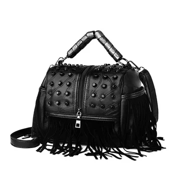 Luxury Women Handbags Genuine Leather Crossbody Bags Fashion Tassel Female Shoulder Bag Punk Style Women's Designer Hand Bag New
Luxury Women Handbags Genuine Leather Crossbody Bags Fashion Tassel Female Shoulder Bag Punk Style Women's Designer Hand Bag New