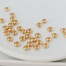 14K Gold Filled Smooth big hole 7MM wheel beads hand string beads DIY bracelet necklace handmade material loose beads 
14K Gold Filled Smooth big hole 7MM wheel beads hand string beads DIY bracelet necklace handmade material loose beads