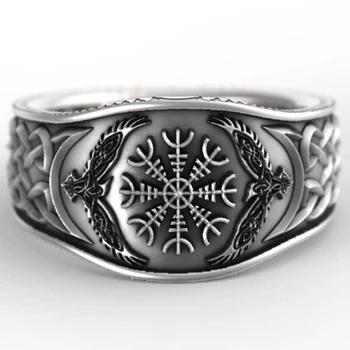 Handmade Vintage Viking Nordic Slavic Pagan Amulet Finger Ring Hip hop Party Swords Compass Ring Women Men Gift Jewelry
Handmade Vintage Viking Nordic Slavic Pagan Amulet Finger Ring Hip hop Party Swords Compass Ring Women Men Gift Jewelry
