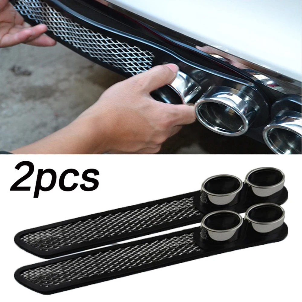 3 Colors Universal 1Pair Fake Vent Grid Exhaust Muffler Tail Pipe Auto Rear Bumper Fake Exterior Pipes For Vehicles Car Styling
3 Colors Universal 1Pair Fake Vent Grid Exhaust Muffler Tail Pipe Auto Rear Bumper Fake Exterior Pipes For Vehicles Car Styling