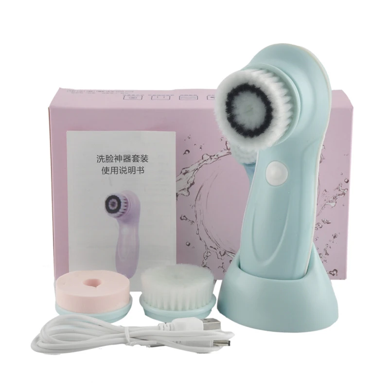 USB Rechargeable 3 In1 Electric Rotating Facial Cleansing Brush Face Cleaners Scrubber Rotating Rotation Skin Care
USB Rechargeable 3 In1 Electric Rotating Facial Cleansing Brush Face Cleaners Scrubber Rotating Rotation Skin Care