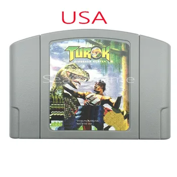 High USA NTSC Quality Customer Cartridge Turoh Dinosaur Hunter Card for 64 Bit Video Game Console
High USA NTSC Quality Customer Cartridge Turoh Dinosaur Hunter Card for 64 Bit Video Game Console