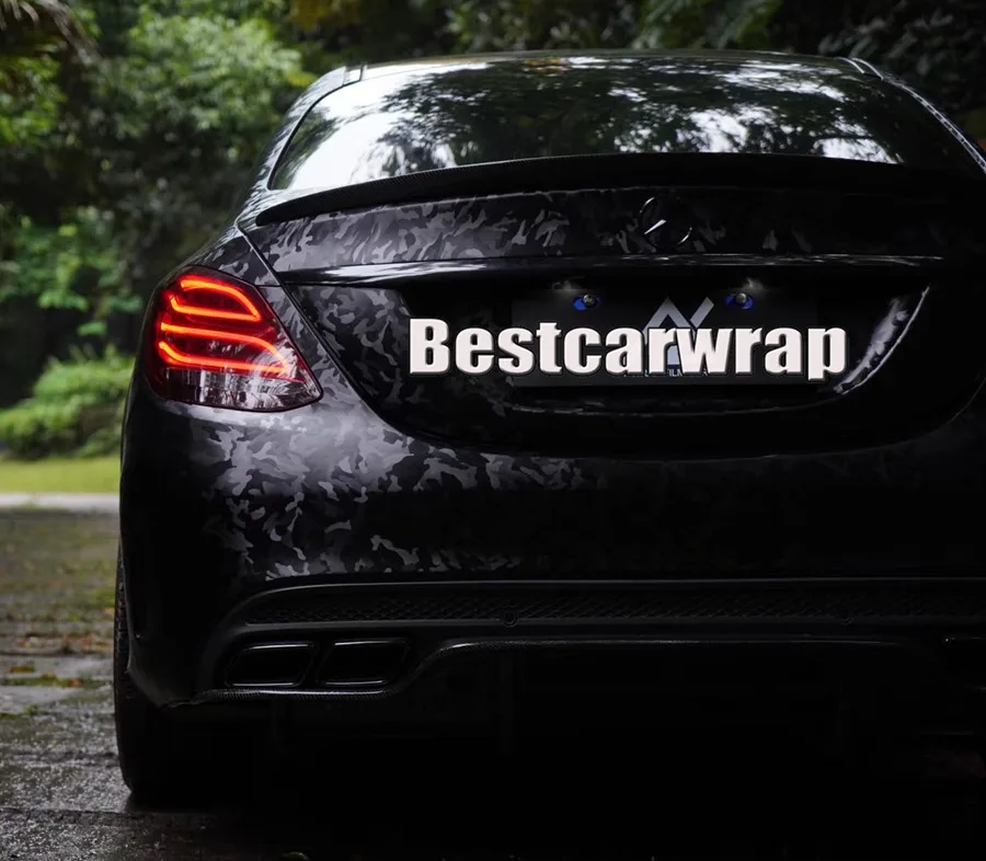 ghost black vinyl car wrap film 3M 1080 (4)