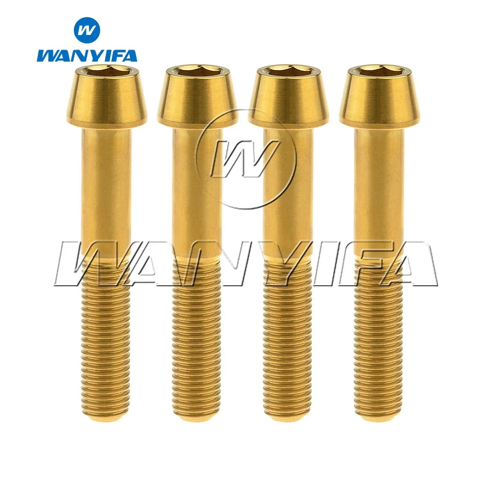 4pcs Titanium Ti Bolts M10x 55mm M10x60mm P1.25 Inner Hexagon Taper Head Bolt Screw For Motorcycle Front Brake Caliper Bolt
4pcs Titanium Ti Bolts M10x 55mm M10x60mm P1.25 Inner Hexagon Taper Head Bolt Screw For Motorcycle Front Brake Caliper Bolt