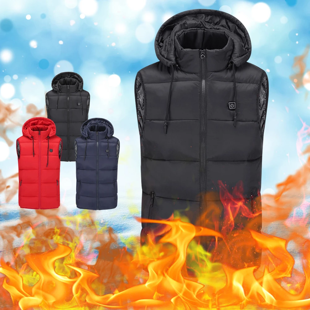 USB Infrared Heating Vest Jacket for Men Women Outdoor Winter Heated Jacket Hooded Thermal Clothing Waistcoat Camping Hiking
USB Infrared Heating Vest Jacket for Men Women Outdoor Winter Heated Jacket Hooded Thermal Clothing Waistcoat Camping Hiking
