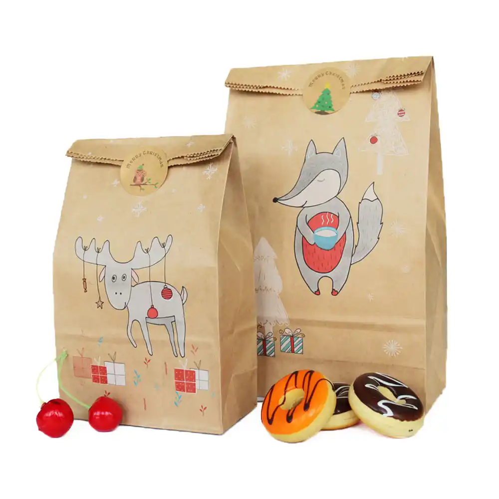 christmas bread candy bag gift bag snack bag economic durable