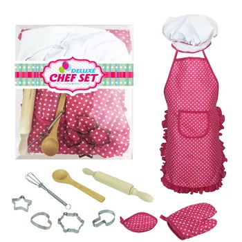 Children Chef Set DIY Cooking Baking Suit Interest Development Play Apron Gloves Rolling Pin Eggbeater Cooker Gift For Kids
Children Chef Set DIY Cooking Baking Suit Interest Development Play Apron Gloves Rolling Pin Eggbeater Cooker Gift For Kids