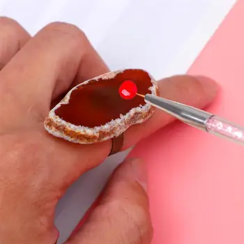 1PC Nail Art Palette Agate Ring Color Mixing Plate Portable Manicure Tool Delicate Fake Nail Display Plate Creative Nail Tray 
1PC Nail Art Palette Agate Ring Color Mixing Plate Portable Manicure Tool Delicate Fake Nail Display Plate Creative Nail Tray