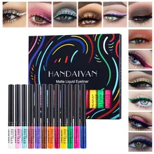 12 Colors/pack Colorful Matte Liquid Eyeliner Pen Set Waterproof Long-Lasting EyeLiner Pen Eyes Make up Cosmetics Eyeliners Set
12 Colors/pack Colorful Matte Liquid Eyeliner Pen Set Waterproof Long-Lasting EyeLiner Pen Eyes Make up Cosmetics Eyeliners Set