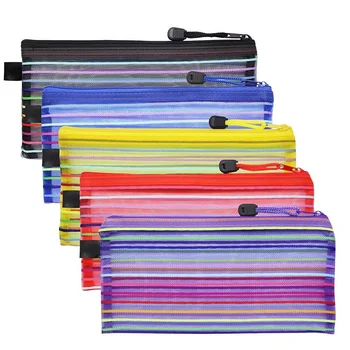 15Pcs Colorful Small Zipper Mesh Pouches Rainbow Stripe Mesh Bag Multipurpose Pen Case Travel Cosmetic Office File Bag
15Pcs Colorful Small Zipper Mesh Pouches Rainbow Stripe Mesh Bag Multipurpose Pen Case Travel Cosmetic Office File Bag