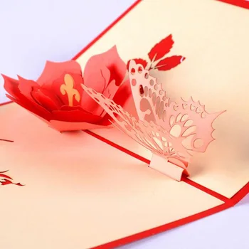 1Pc 3D Pop Up DIY Butterfly Flower PostCard Greeting Cards Valentine's Day Birthday Party Invitation Card Mother's Day Gifts
1Pc 3D Pop Up DIY Butterfly Flower PostCard Greeting Cards Valentine's Day Birthday Party Invitation Card Mother's Day Gifts