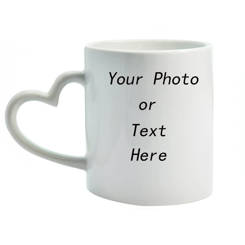 Coffee White Cup DIY Creative Heart-shaped Ceramic Mug Customizable Printable Text or Logo for Friends and Lover's Gift
Coffee White Cup DIY Creative Heart-shaped Ceramic Mug Customizable Printable Text or Logo for Friends and Lover's Gift