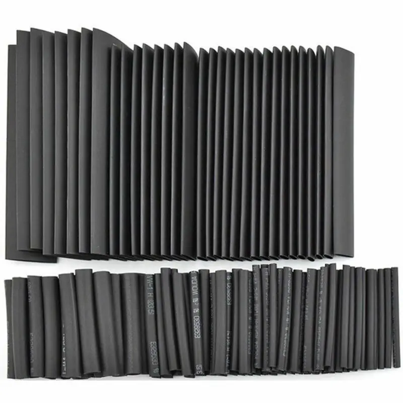 127Pcs Black Weatherproof Heat Shrink Sleeving Tubing Tube Assortment Kit Electrical Connection Electrical Wire Wrap Cable
127Pcs Black Weatherproof Heat Shrink Sleeving Tubing Tube Assortment Kit Electrical Connection Electrical Wire Wrap Cable