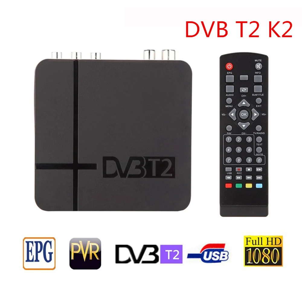 

High Digital TV Terrestrial receiver DVB T2 K2 support youtube FTA H.264 MPEG-2/4 PVR TV Tuner FULL HD 1080P set top box