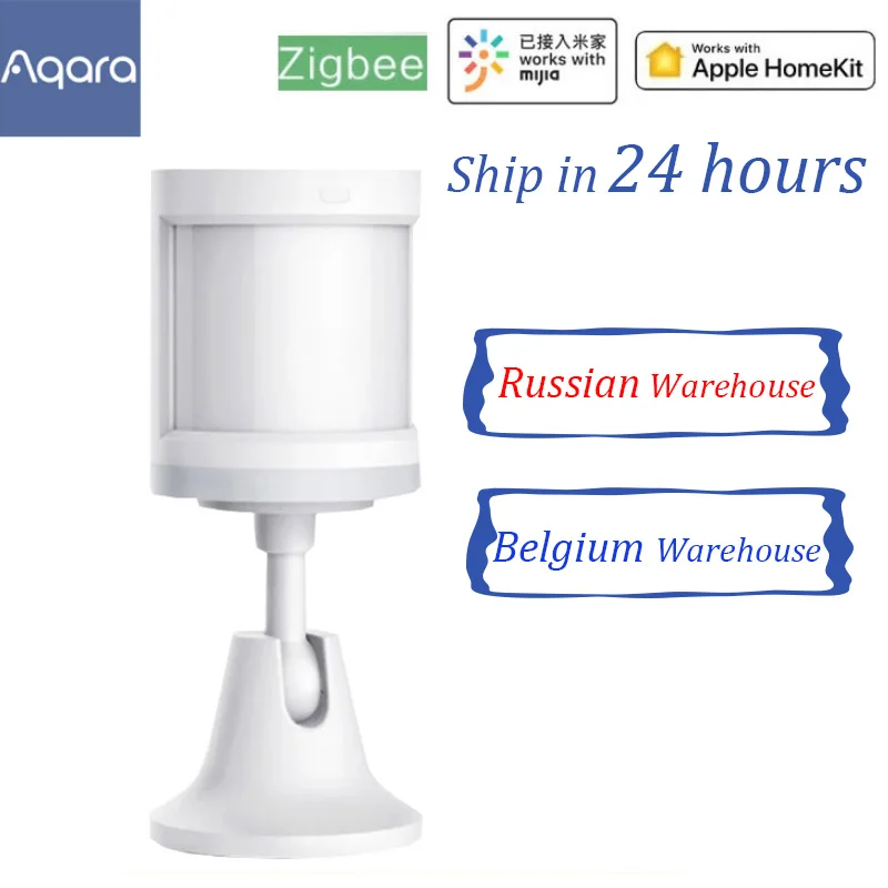 Aqara Human Body Sensor Smart Movement Motion Zigbee Connection holder stand Mihome App via Android IOS | Электроника