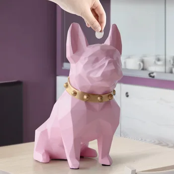 European Style Geometry French Bulldog Piggy Bank Resin Statue Money Box Creative Home Decor Coin Storage Child Gift
European Style Geometry French Bulldog Piggy Bank Resin Statue Money Box Creative Home Decor Coin Storage Child Gift