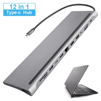 USB C HUB to Multi HUB USB 3.0 HDMI /SD/TF Card Reader/ 60W PD charging Audio /RJ45 Adapter for MacBook Pro type c usb splitter
USB C HUB to Multi HUB USB 3.0 HDMI /SD/TF Card Reader/ 60W PD charging Audio /RJ45 Adapter for MacBook Pro type c usb splitter