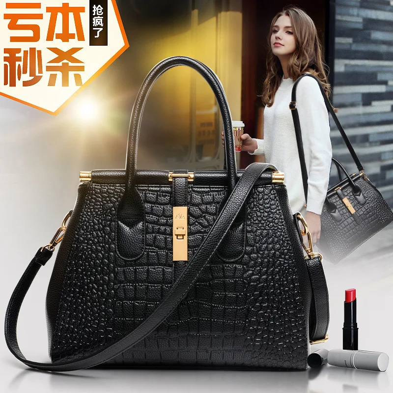 2018 New Style WOMEN'S Leather Bags Europe And America Versitile Fashion Crocodile Pattern Lock Women's Bag Hand Shoulder Obliqu
2018 New Style WOMEN'S Leather Bags Europe And America Versitile Fashion Crocodile Pattern Lock Women's Bag Hand Shoulder Obliqu