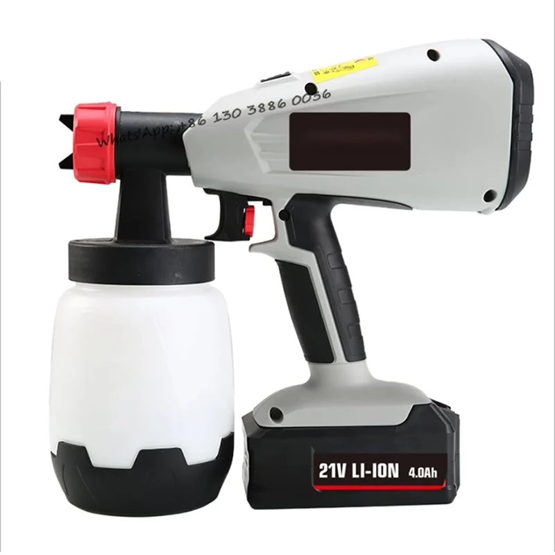 21V High Power Electric Paint Sprayer Latex Paint Spray Gun HVLP Cordless Electric Sprayer
21V High Power Electric Paint Sprayer Latex Paint Spray Gun HVLP Cordless Electric Sprayer