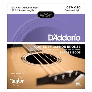Supplier coated phosphor bronze strings for shark bass guitar, Taylor GS, 37-90, D'Addario
Supplier coated phosphor bronze strings for shark bass guitar, Taylor GS, 37-90, D'Addario