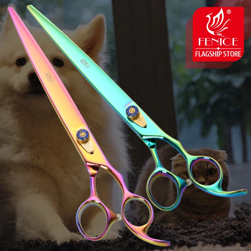 Fenice 8.5 inch Professional Dog Grooming Cutting Scissors Japan 440C Pets Shear Dog Groomer Stylist
Fenice 8.5 inch Professional Dog Grooming Cutting Scissors Japan 440C Pets Shear Dog Groomer Stylist